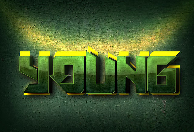 8.14.一枚金属质感字体