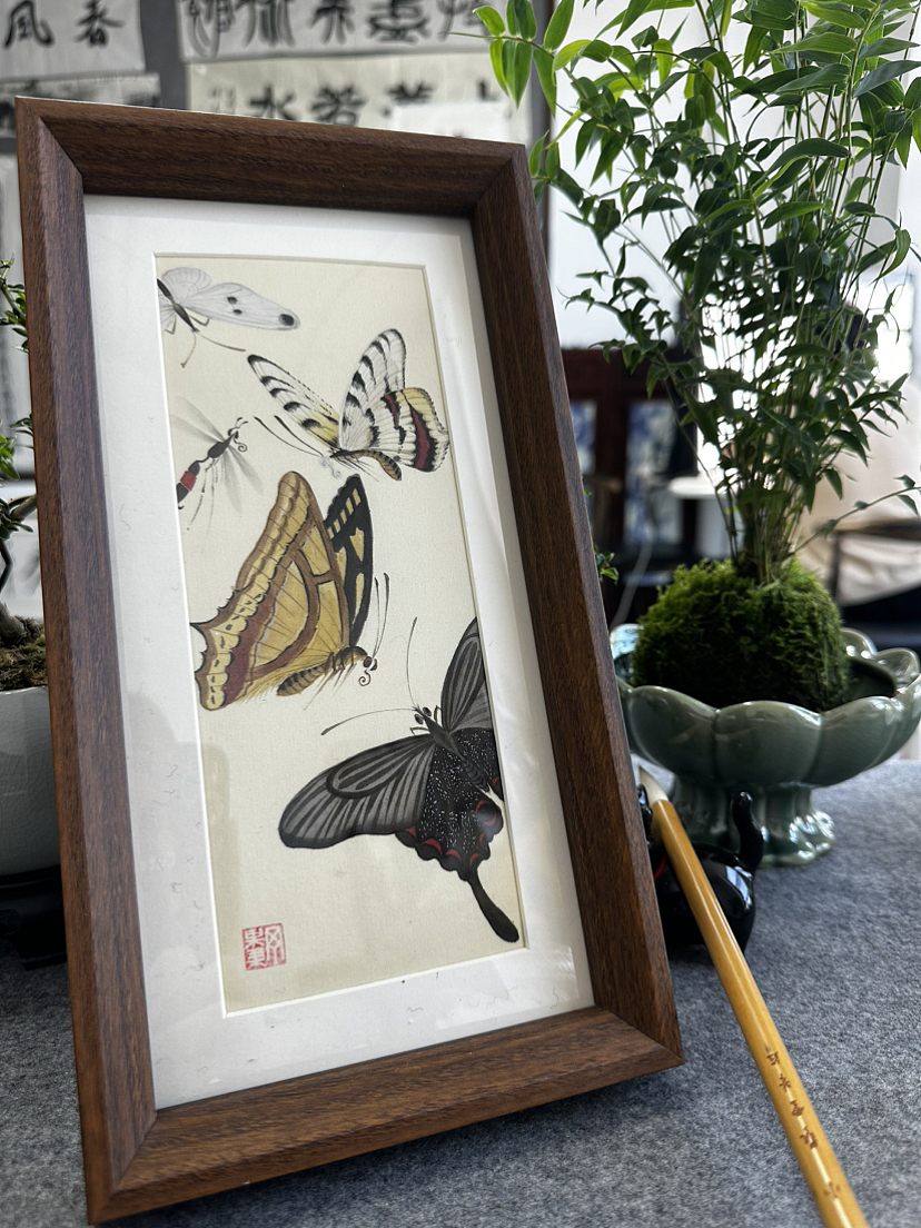 国画手绘蝴蝶工笔摆台书桌（图ZMzY4OTY5NTAw） - 绘画 - 站酷设计师画画的丁果果原创素材 - 站酷ZCOOL