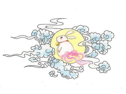 【驴大萌彩铅教程199】中秋节快乐