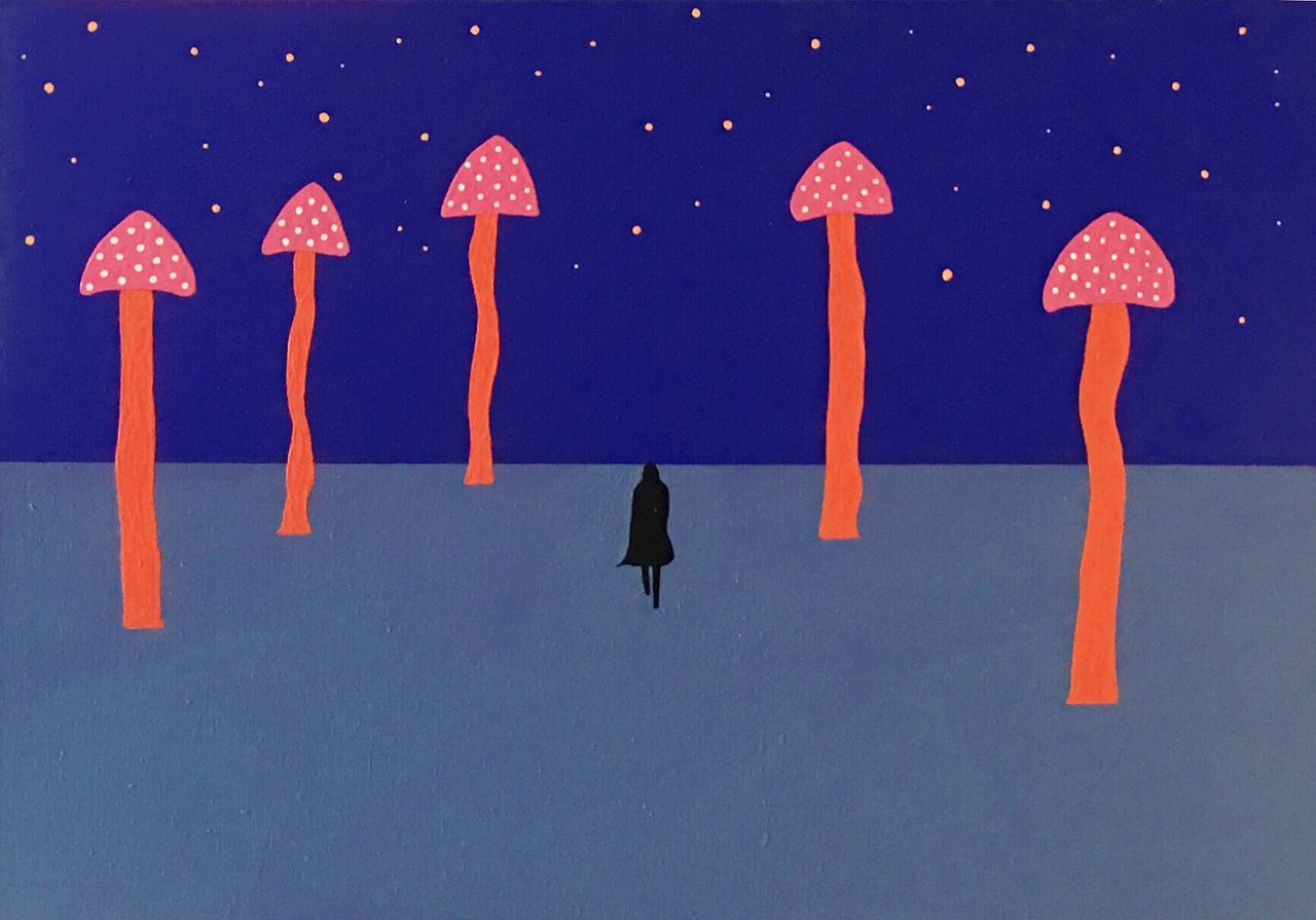 《遥远的远方》
布面丙烯<br>65×92cm