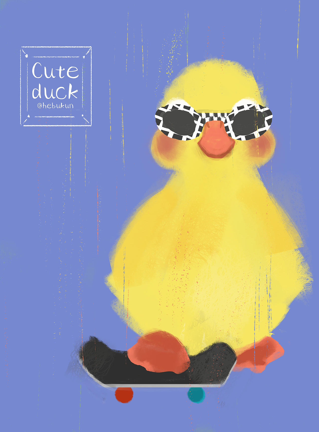 Cute duck（图ZMjY3MDMwMDgw） - 商业插画 - 站酷设计师何不困原创素材 - 站酷ZCOOL
