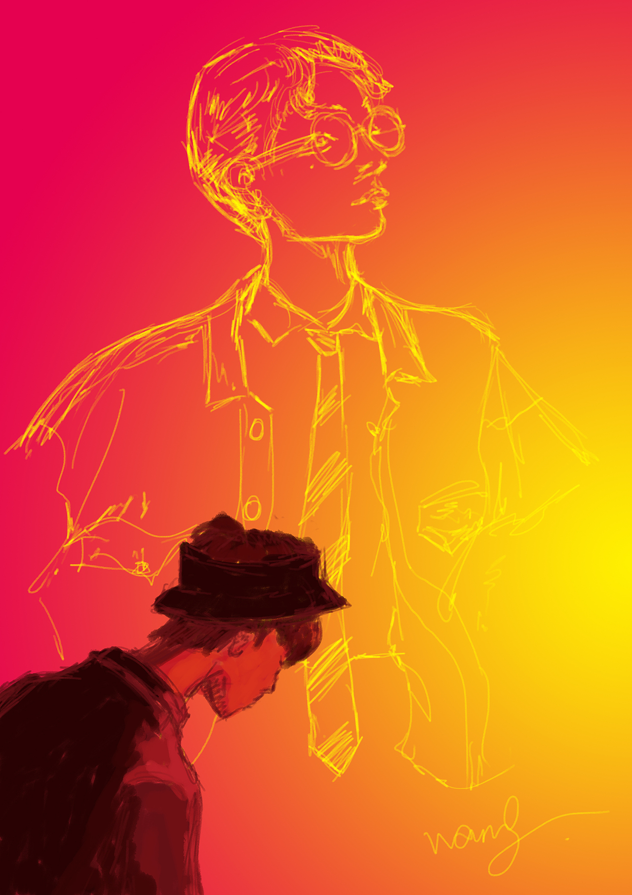 日常涂涂画画——帅哥既是动力