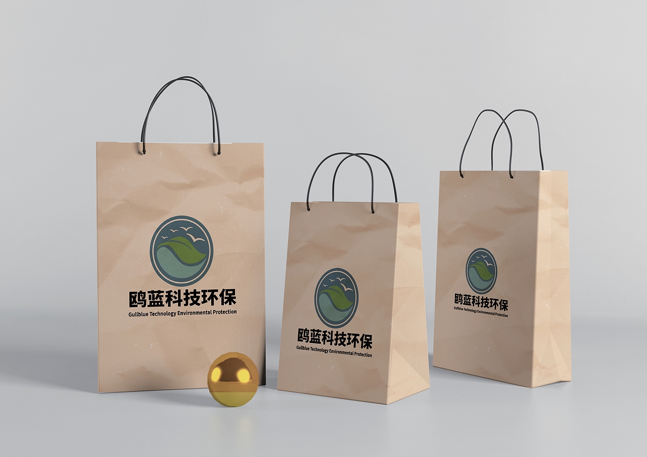 【品牌VI设计】鸥蓝环保品牌视觉形象识别系统