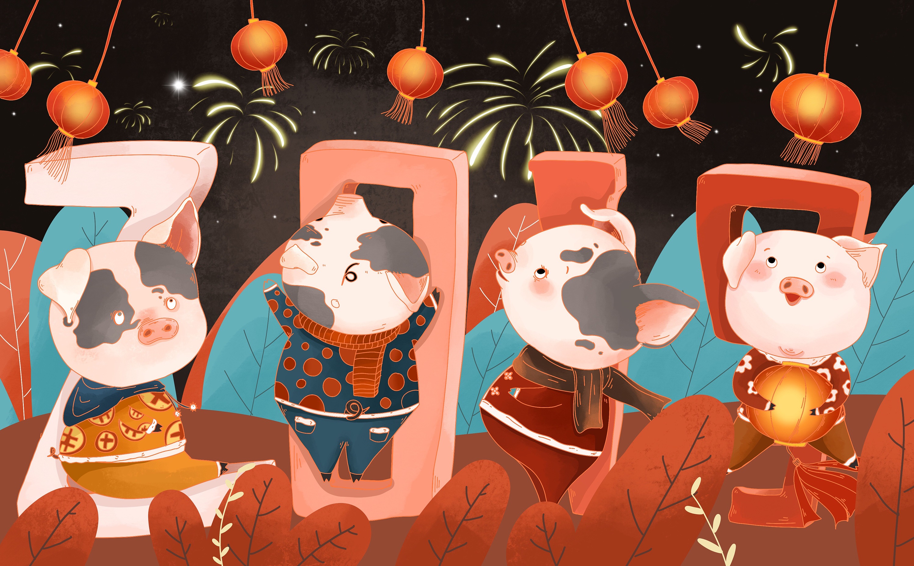 2019年小猪|插画|插画习作|异耳兔 - 原创作品 - 站酷 (zcool)