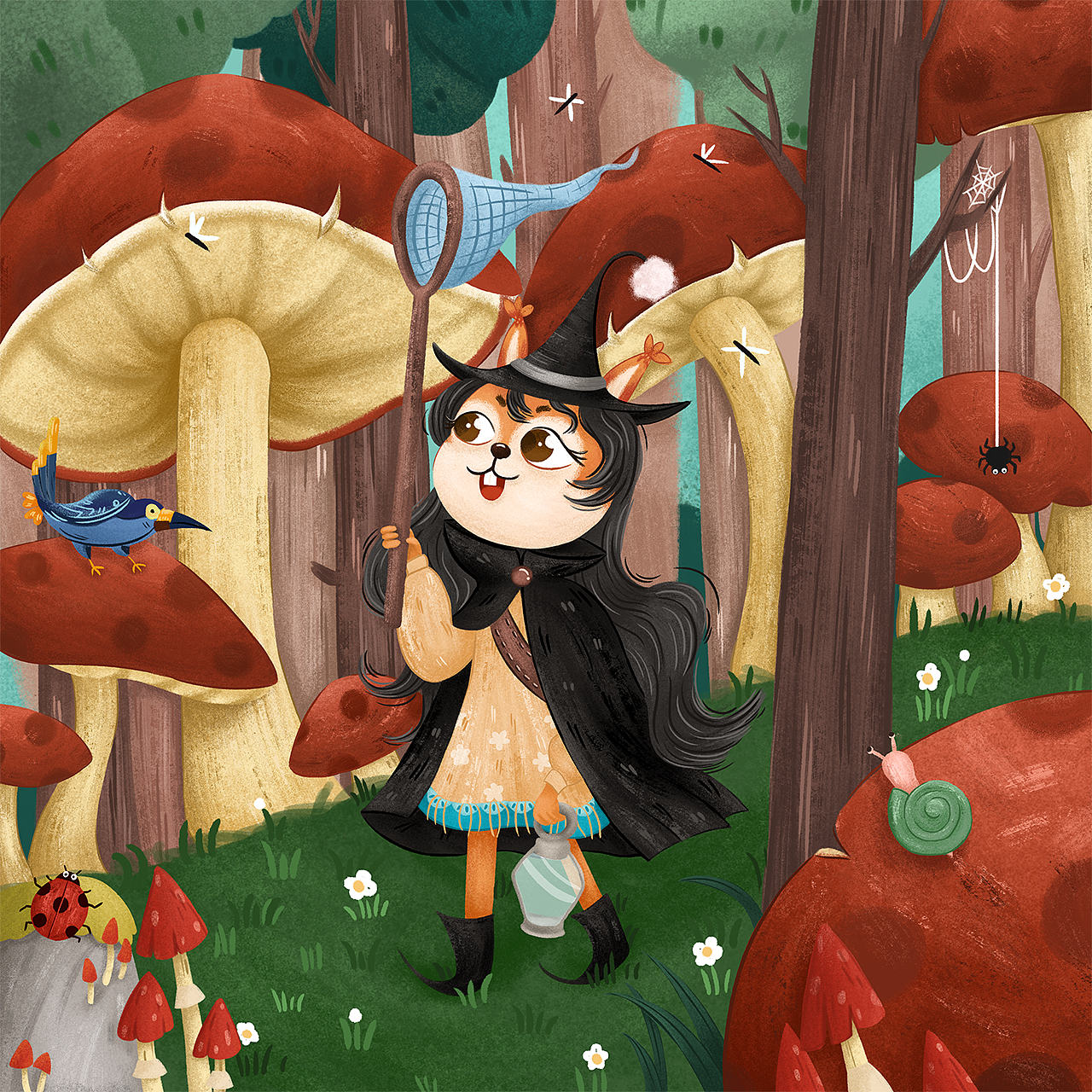 儿童插画-动物场景（图ZMjgxMTkwMjI0） - 儿童插画 - 站酷设计师喏米糯原创素材 - 站酷ZCOOL