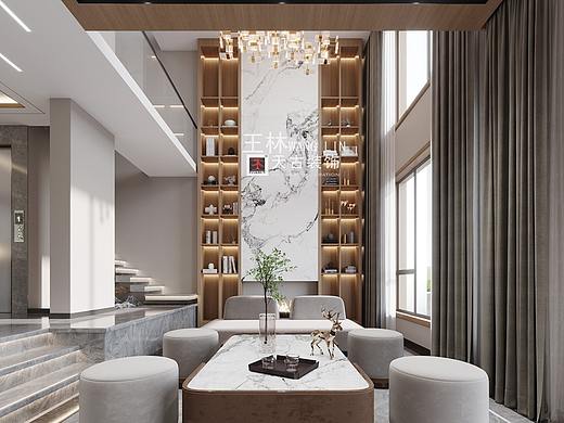 龙湖椿山联排别墅装修,现代+日式风格,设计师王林