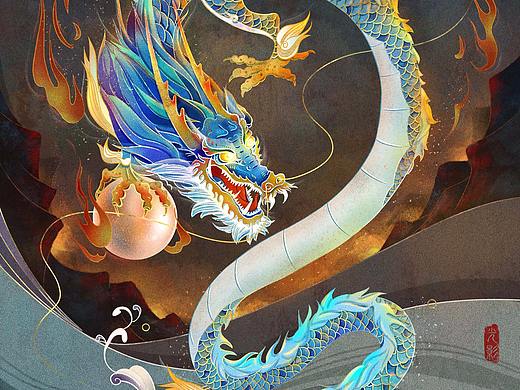 龙国潮插画
