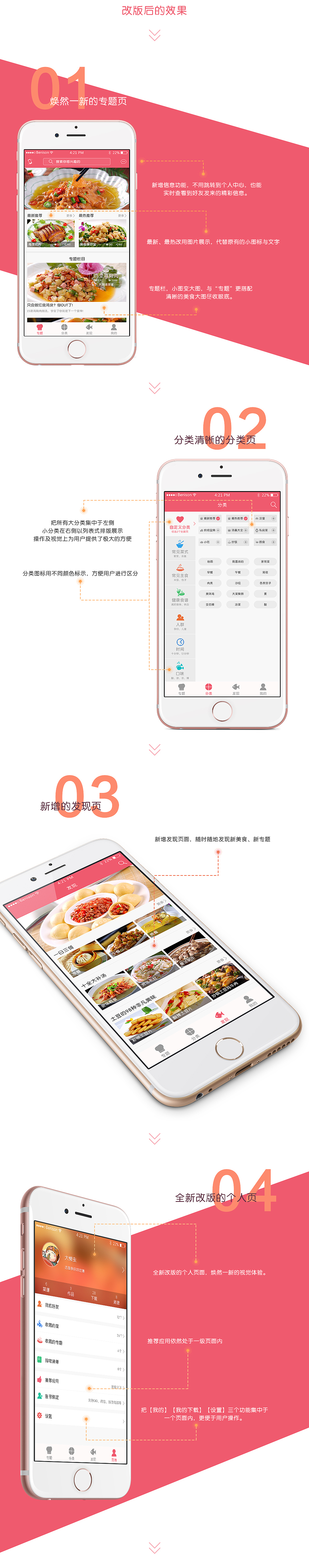 菜谱精灵APP（再设计）效果展示图 APP再设计 美食APP（图ZNzA0Njg3NDQ=） - APP界面 - 站酷设计师小Bin酱原创素材 - 站酷ZCOOL