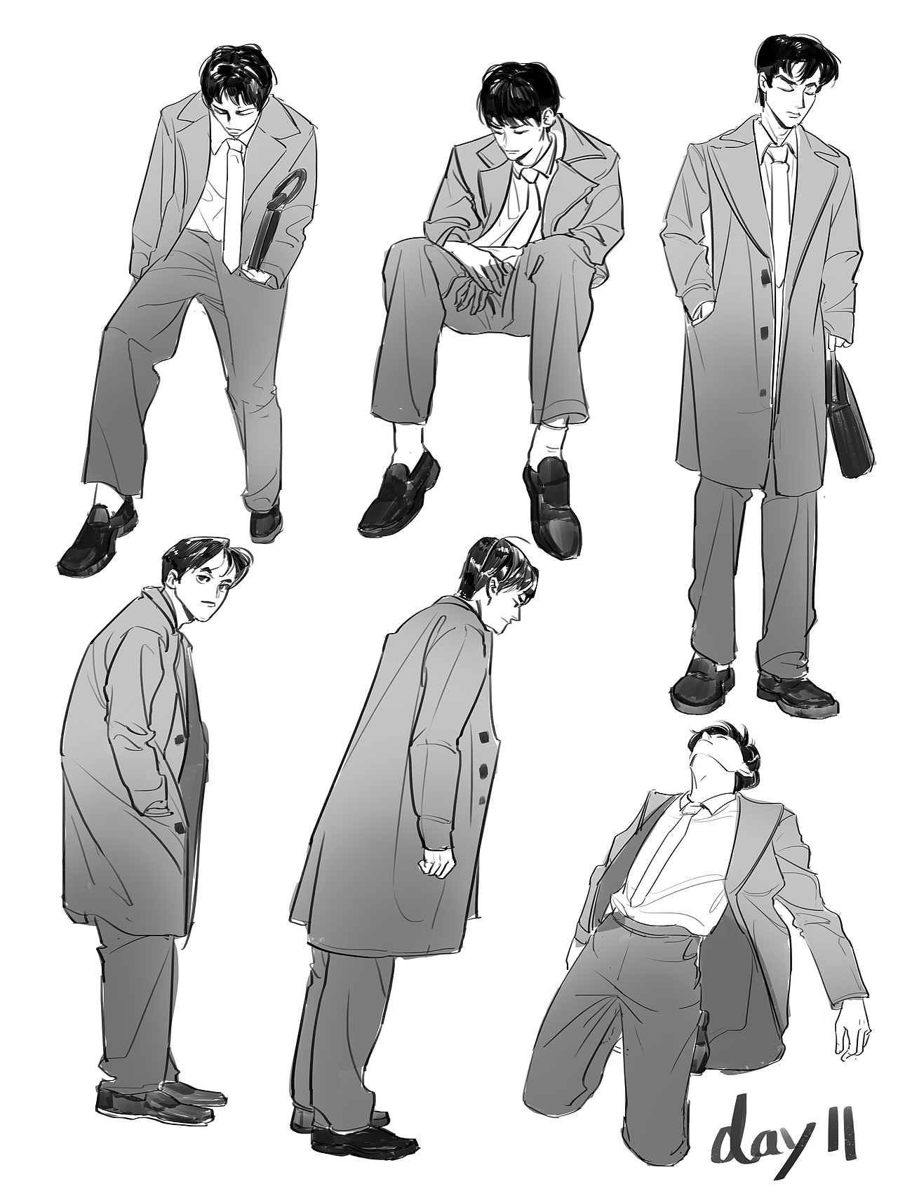 day11@速写班长（图ZMjg3ODMzOTM2） - 创作习作 - 站酷设计师屁股村长原创素材 - 站酷ZCOOL