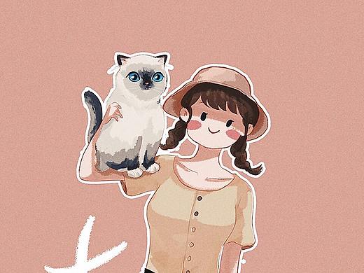 与猫   -（ipad插画）