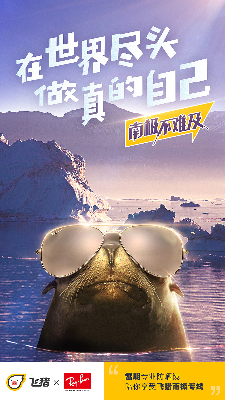 【二十五年陈】飞猪南极线联名海报