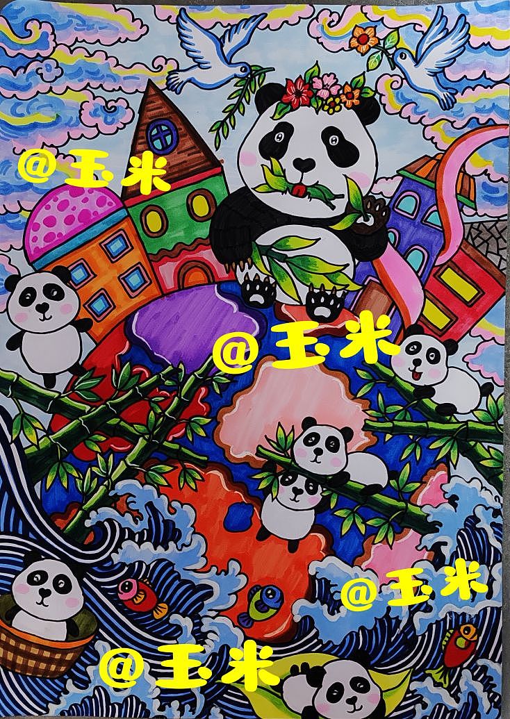 原创A3熊猫主题。