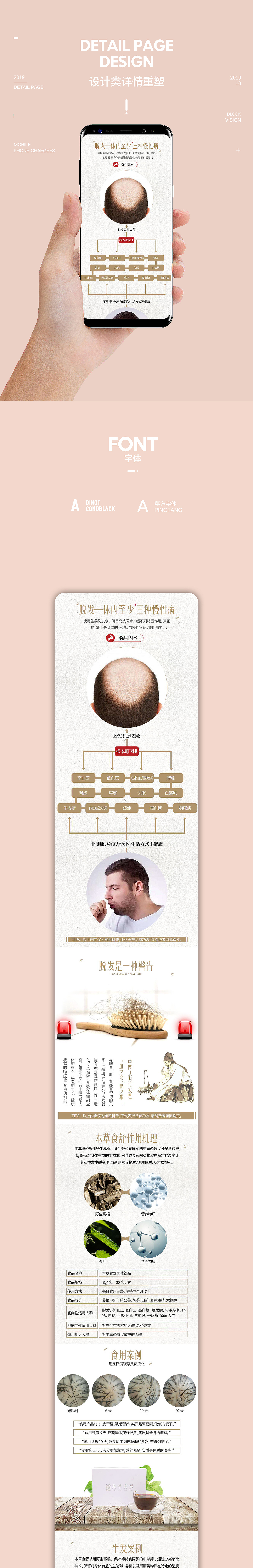 草本洗发水详情页