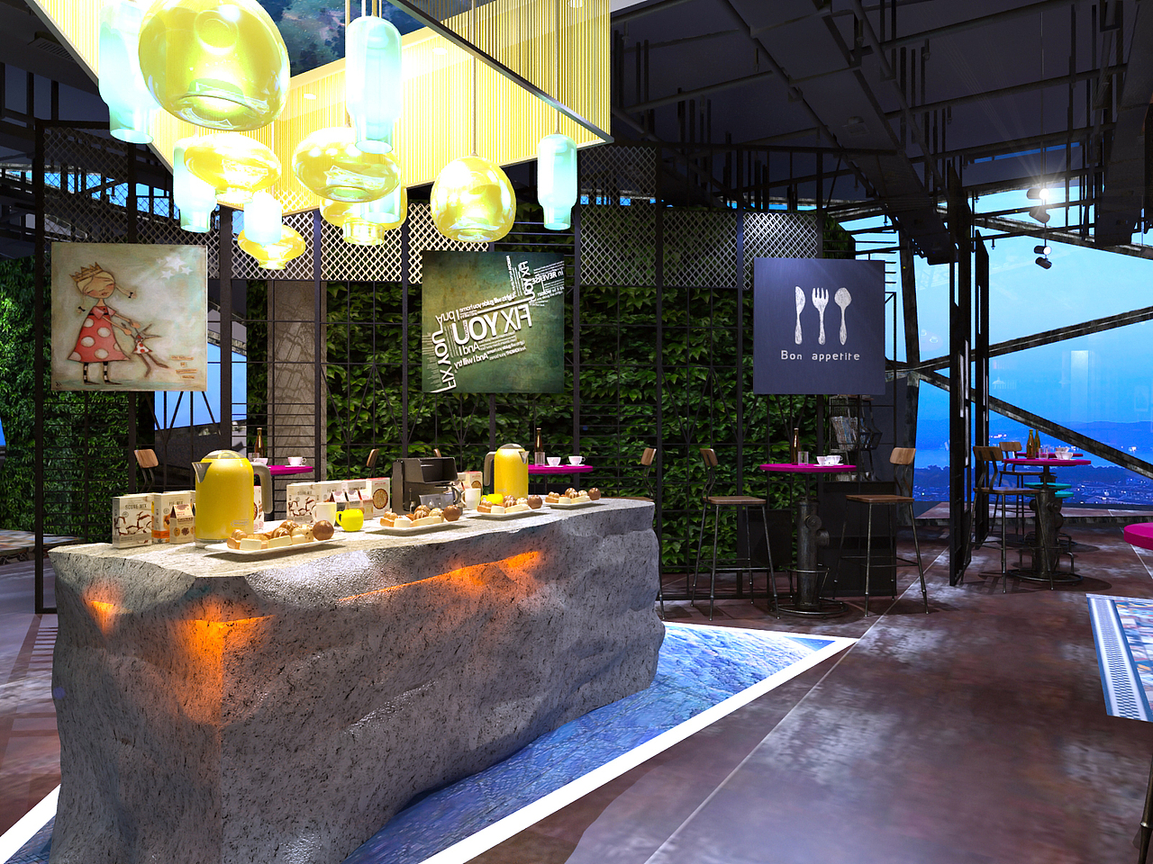 浪漫时光咖啡店（图ZOTcwNDgwMDQ=） - 家装设计 - 站酷设计师艺主原创素材 - 站酷ZCOOL