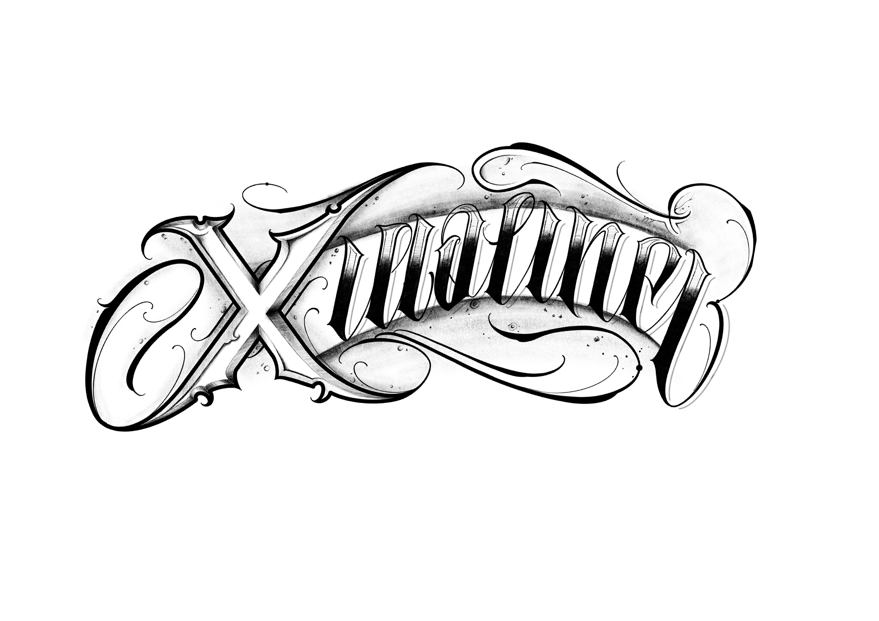 一组字母纹身|手工艺|其他手工|2nu7lg - 原创作品 - 站酷 (ZCOOL)