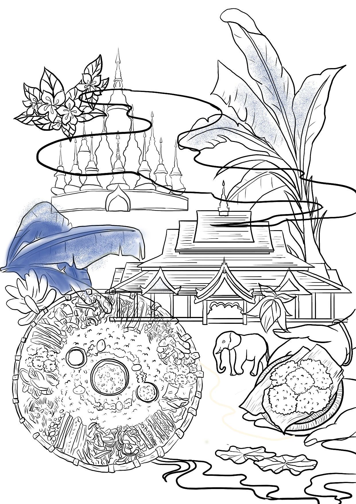 这里是有“味”的地方（云南美食）（图ZMzU3OTU3NjMy） - 创作习作 - 站酷设计师一个小气球原创素材 - 站酷ZCOOL