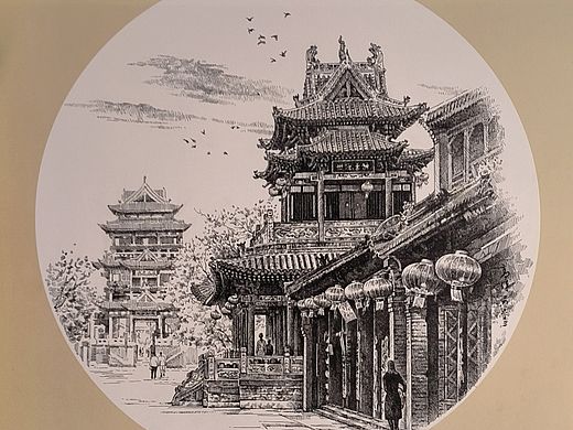 《思凤楼》钢笔画（个人主页-ZNjg4MzY0MDg=） - 绘画 - 站酷设计师gaowei55516455原创素材 - 站酷ZCOOL