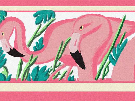 火烈之鸟（个人主页-ZMzkyNTI4MjQ=） - 创作习作 - 站酷设计师清风一袖竹原创素材 - 站酷ZCOOL