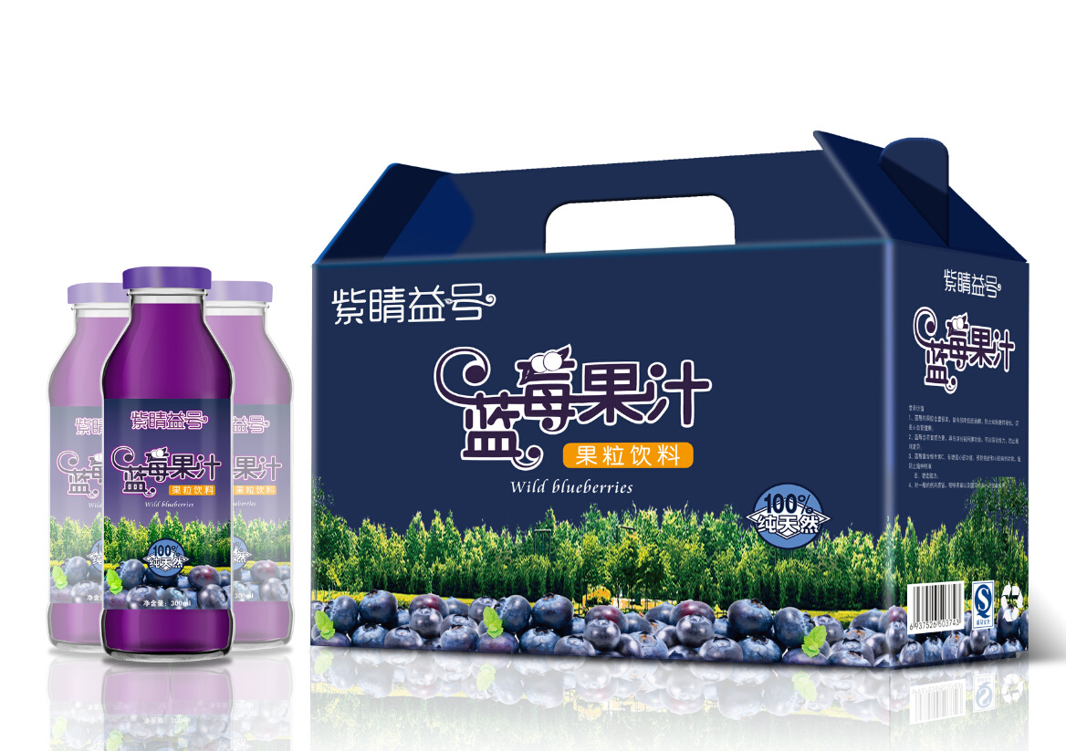 蓝莓果汁包装设计