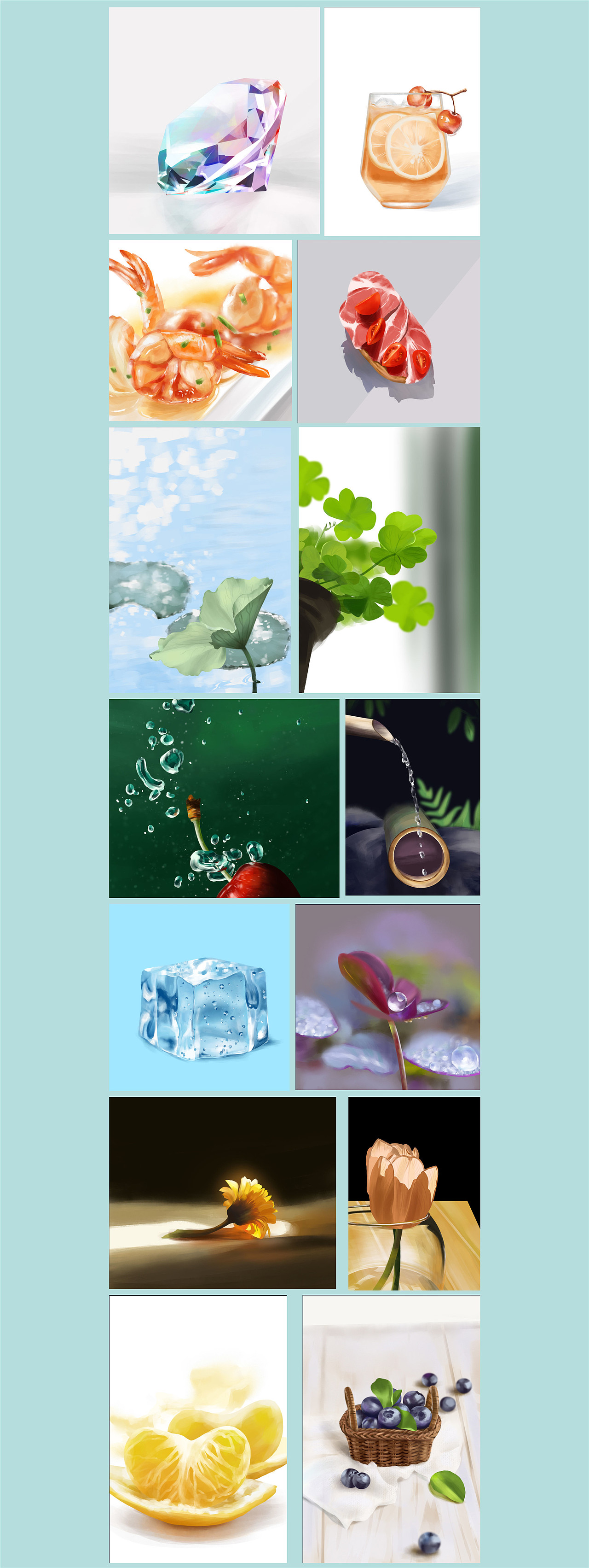 2021年总结-疯狂练习100天（图ZMjg4OTA2NzM2） - 创作习作 - 站酷设计师咸鱼不嫌原创素材 - 站酷ZCOOL