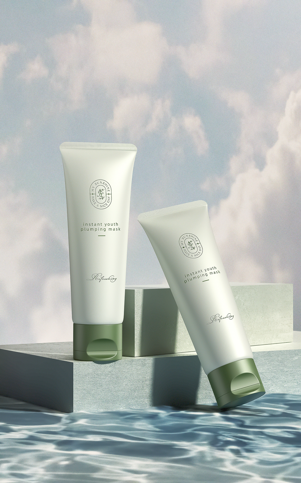 C4D产品渲染-FL菲乐/雅诗兰黛