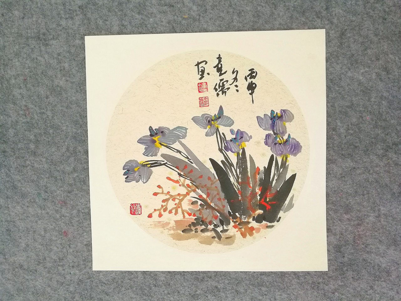 紫罗兰|纯艺术|国画|也鱼 - 原创作品 - 站酷 (zcool)