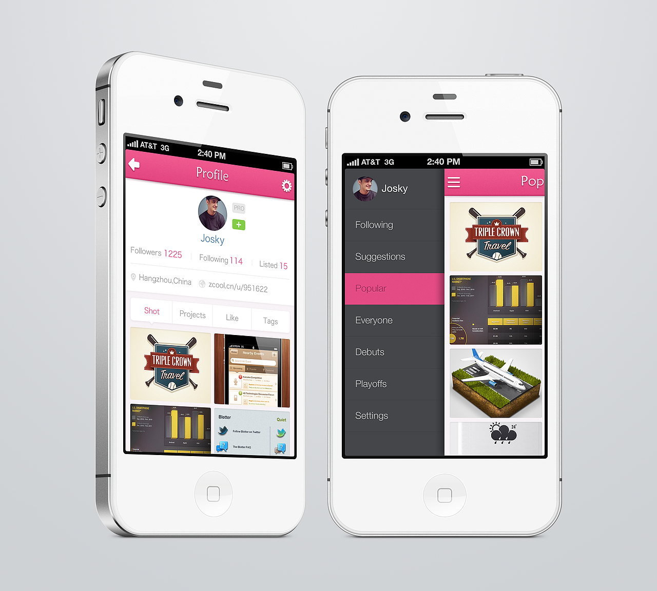 Dribbble（图ZMTA3NjEwODA=） - 主题/皮肤 - 站酷设计师Josky原创素材 - 站酷ZCOOL