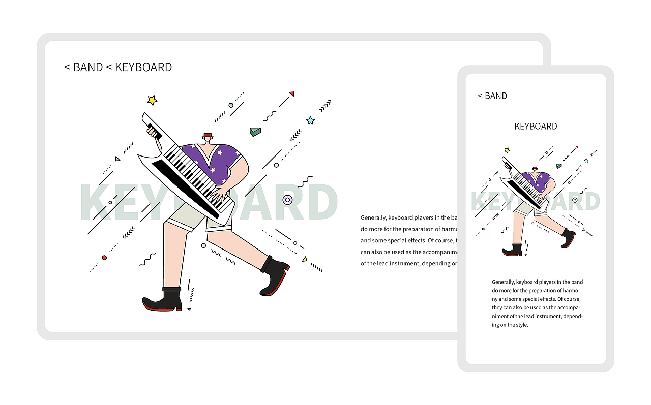 乐队·夏末了（图ZMjY2OTEyNTUy） - 创作习作 - 站酷设计师Ngansuet原创素材 - 站酷ZCOOL