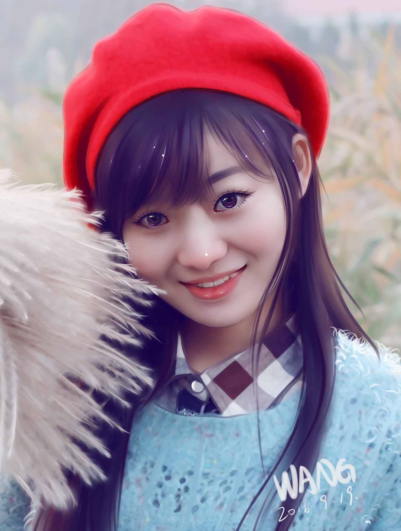 转手绘/数位板作画/真人转手绘/自画像/大头画/漫画/插画/夸张绘画