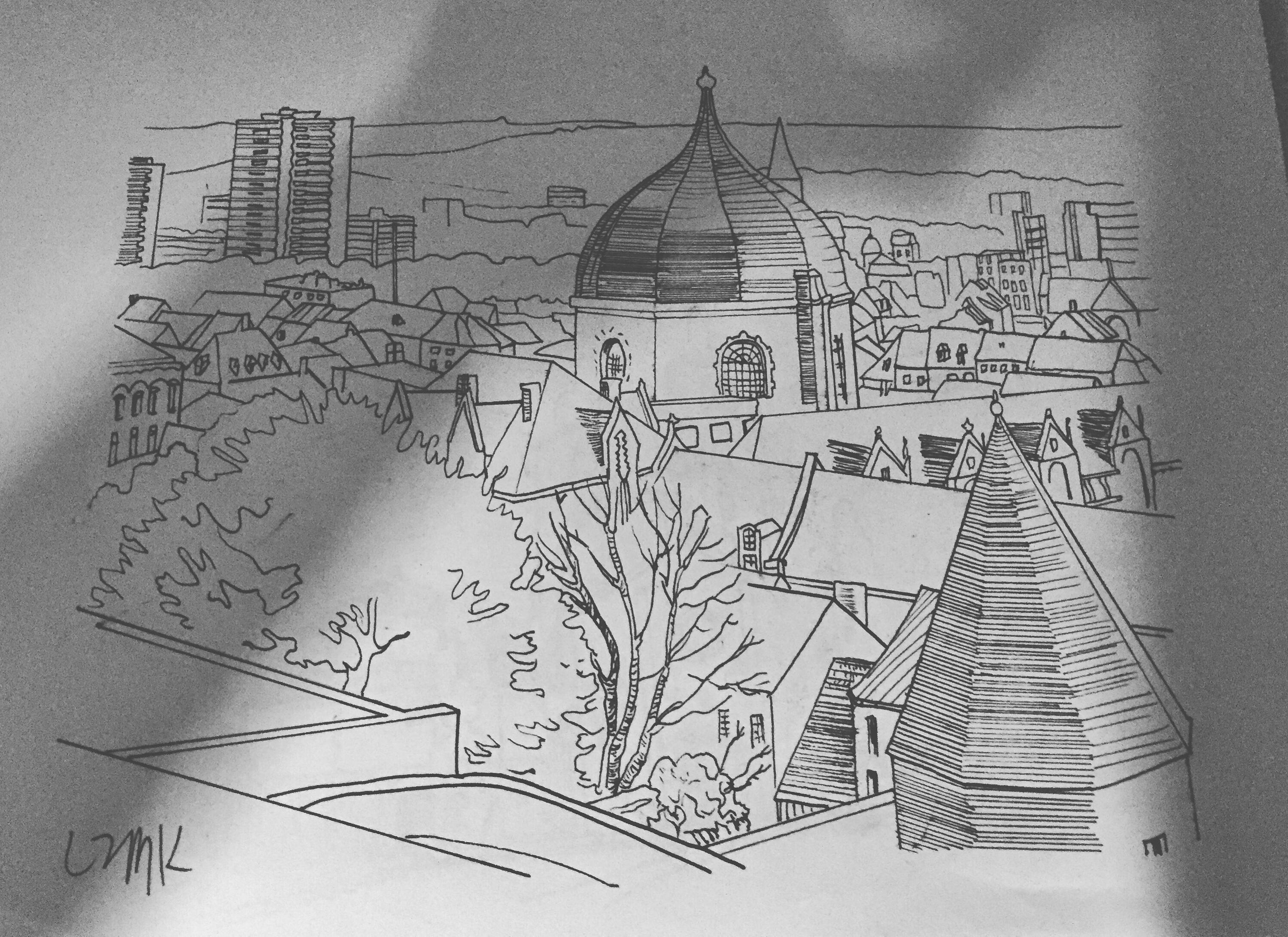 针管笔场景|纯艺术|绘画|绘奇艺 - 原创作品 - 站酷 (zcool)