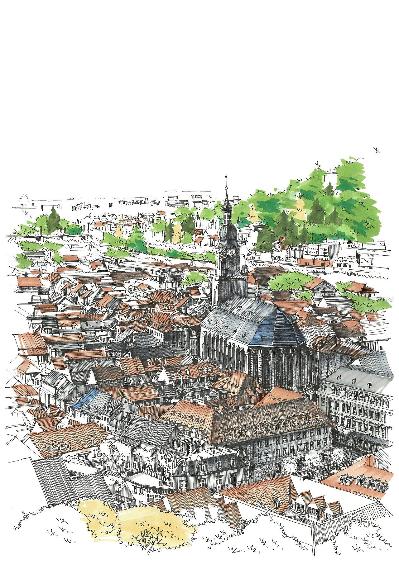 景观马克笔的话（图ZNDIwMjk4NzY=） - 景观设计 - 站酷设计师攻克先生代光钢原创素材 - 站酷ZCOOL