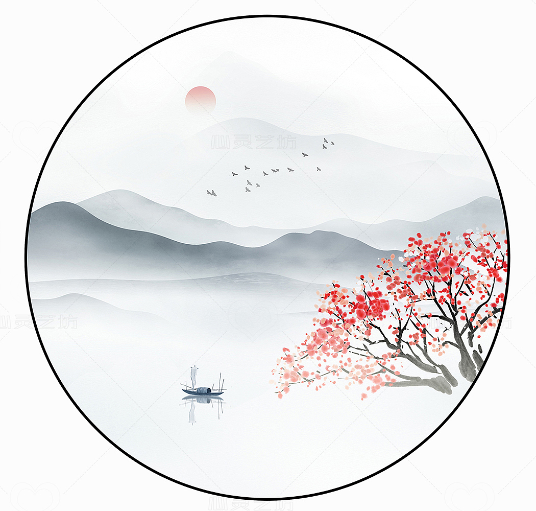 方正写意山水（图ZMjcxODgwMDc2） - 商业插画 - 站酷设计师心灵艺坊原创素材 - 站酷ZCOOL