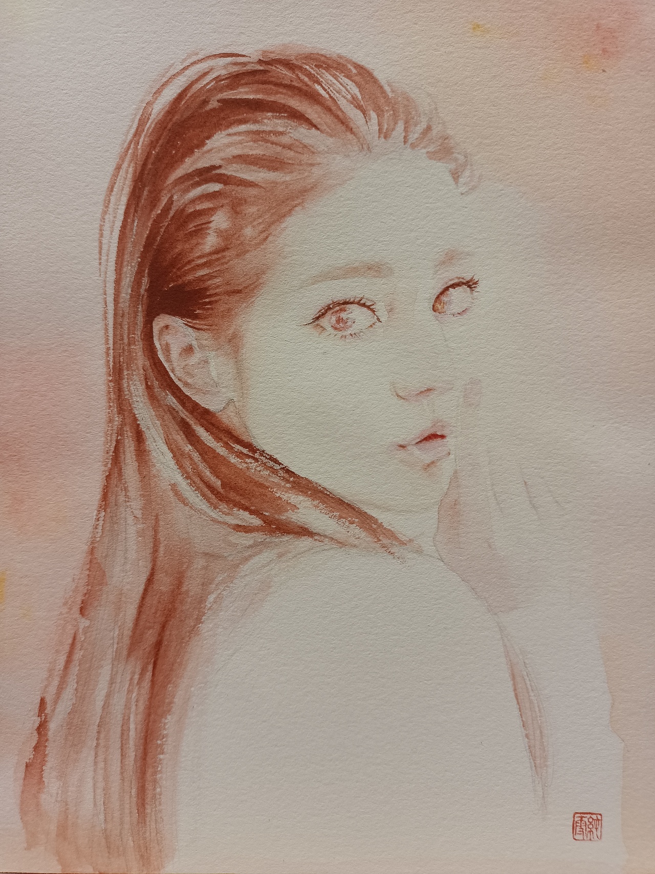 “秘密”水彩人物系列（图ZMjI2MTE1MTIw） - 绘画 - 站酷设计师爱画画的小雪原创素材 - 站酷ZCOOL