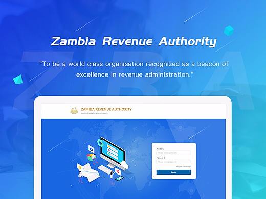 贊比亞稅務(wù)局（稅務(wù)管理系統(tǒng)）（個(gè)人主頁(yè)-ZMjUyNzE2ODA=） - 企業(yè)官網(wǎng) - 站酷設(shè)計(jì)師散文和檸檬原創(chuàng)素材 - 站酷ZCOOL