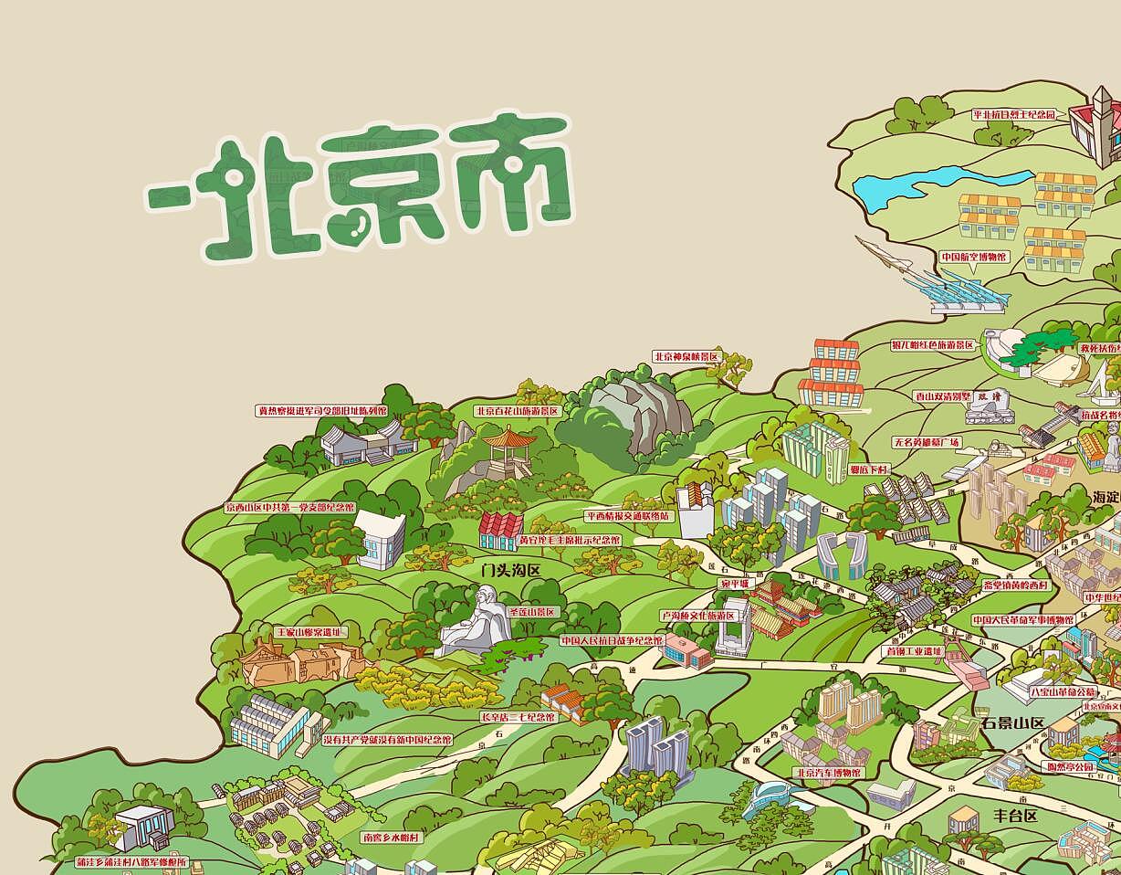 北京城市地图|插画|创作习作|柒月n - 原创作品 - 站酷 (ZCOOL)
