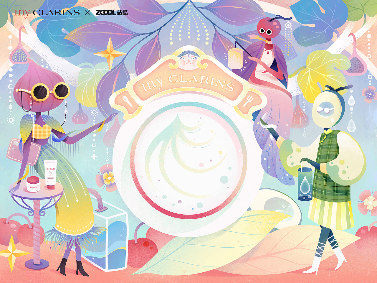 #my CLARINS 寻找天然好食肌#（图ZMjk4MTEyNTg0） - 海报 - 站酷设计师给我超级辣原创素材 - 站酷ZCOOL