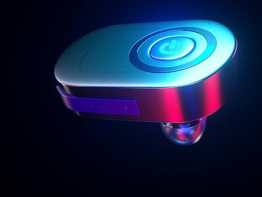 C4D练习-蓝牙耳机