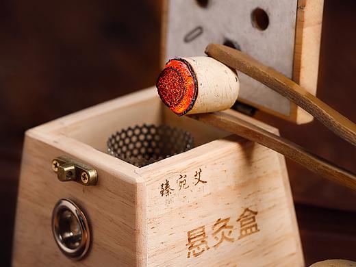 艾草艾灸艾柱艾条拍摄