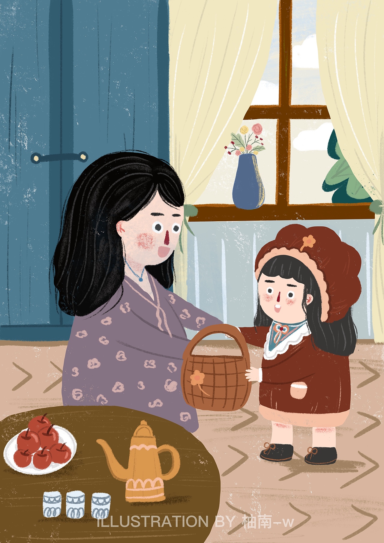小红帽系列（图ZMTk3MDU0MzY0） - 儿童插画 - 站酷设计师younanw原创素材 - 站酷ZCOOL