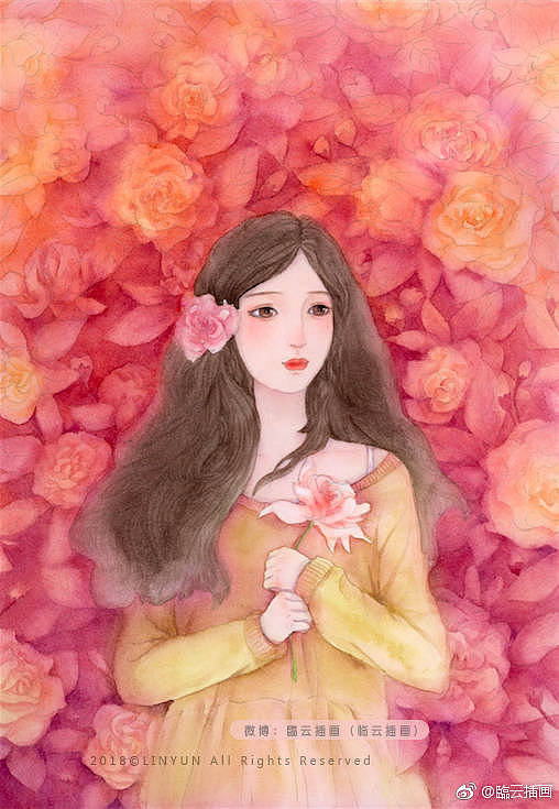 原创笔记本封面商稿—少女系列—繁花