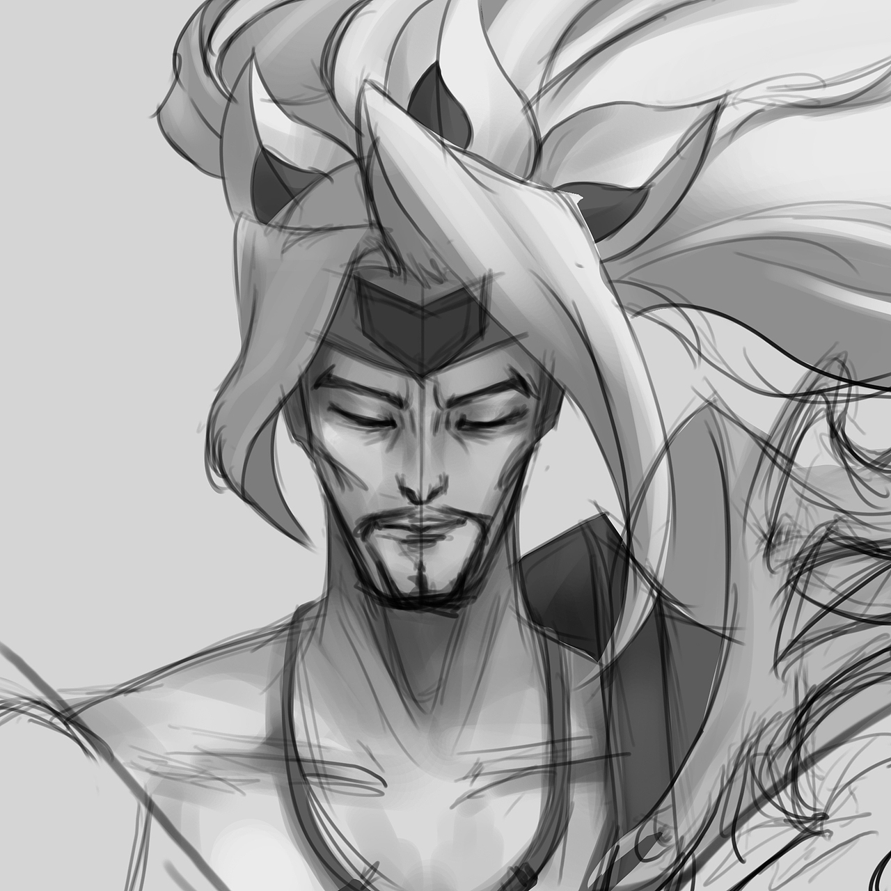 英雄联盟灵魂莲华亚索同人头像