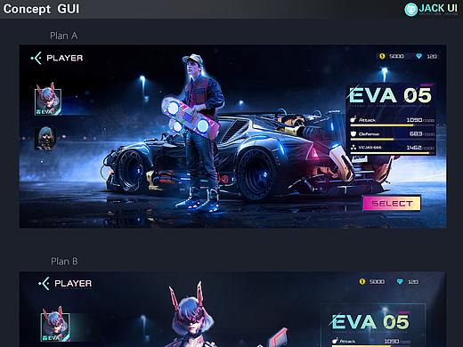【JACK游戏UI】二次元、欧美风界面logo手绘JK设计教程