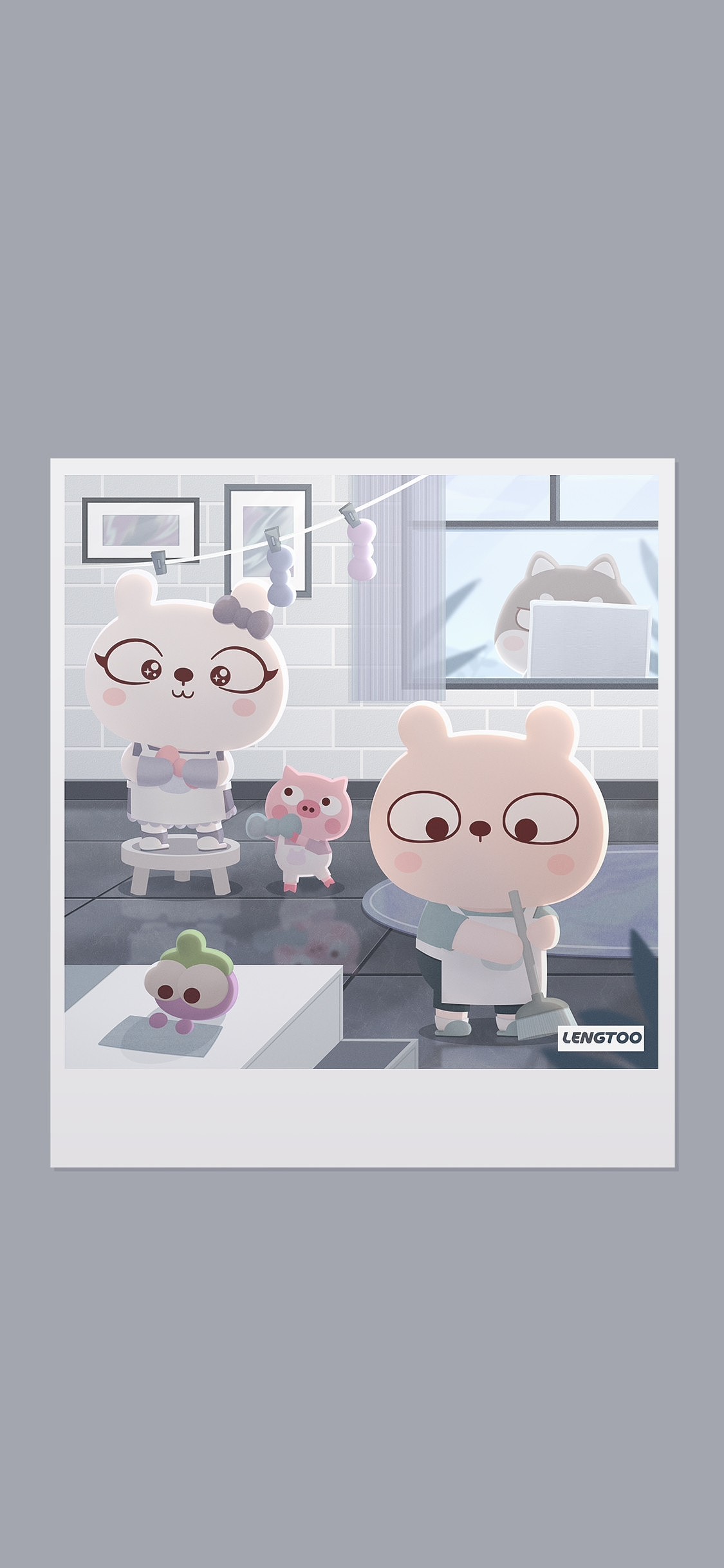 冷兔baby —— 冷兔baby生活系列壁纸（图ZMTc0OTYyNzg4） - 商业插画 - 站酷设计师冷兔同学原创素材 - 站酷ZCOOL
