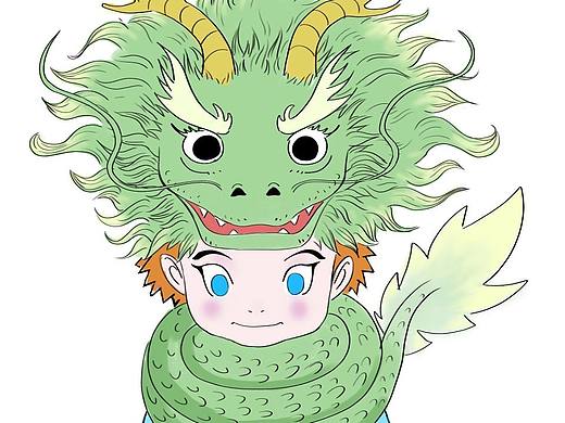 龍寶寶（個(gè)人主頁(yè)-ZNDQ5MjIzOTI=） - 藝術(shù)插畫(huà) - 站酷設(shè)計(jì)師笑笑彩鉛原創(chuàng)素材 - 站酷ZCOOL