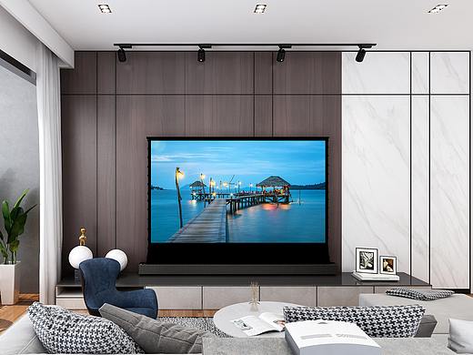 VIVIDSTORM投影屏幕——电动地升拉线幕