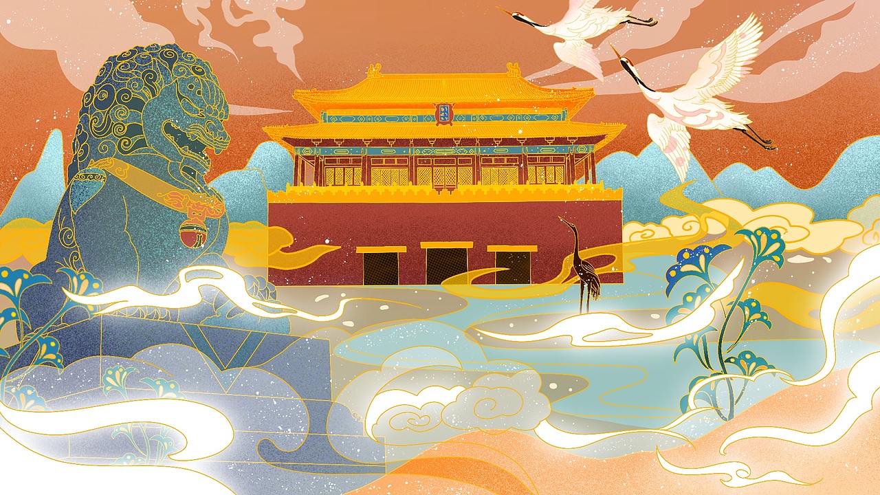 國潮（圖ZMjY1OTEwNTY4） - 商業(yè)插畫 - 站酷設(shè)計(jì)師花生上地原創(chuàng)素材 - 站酷ZCOOL