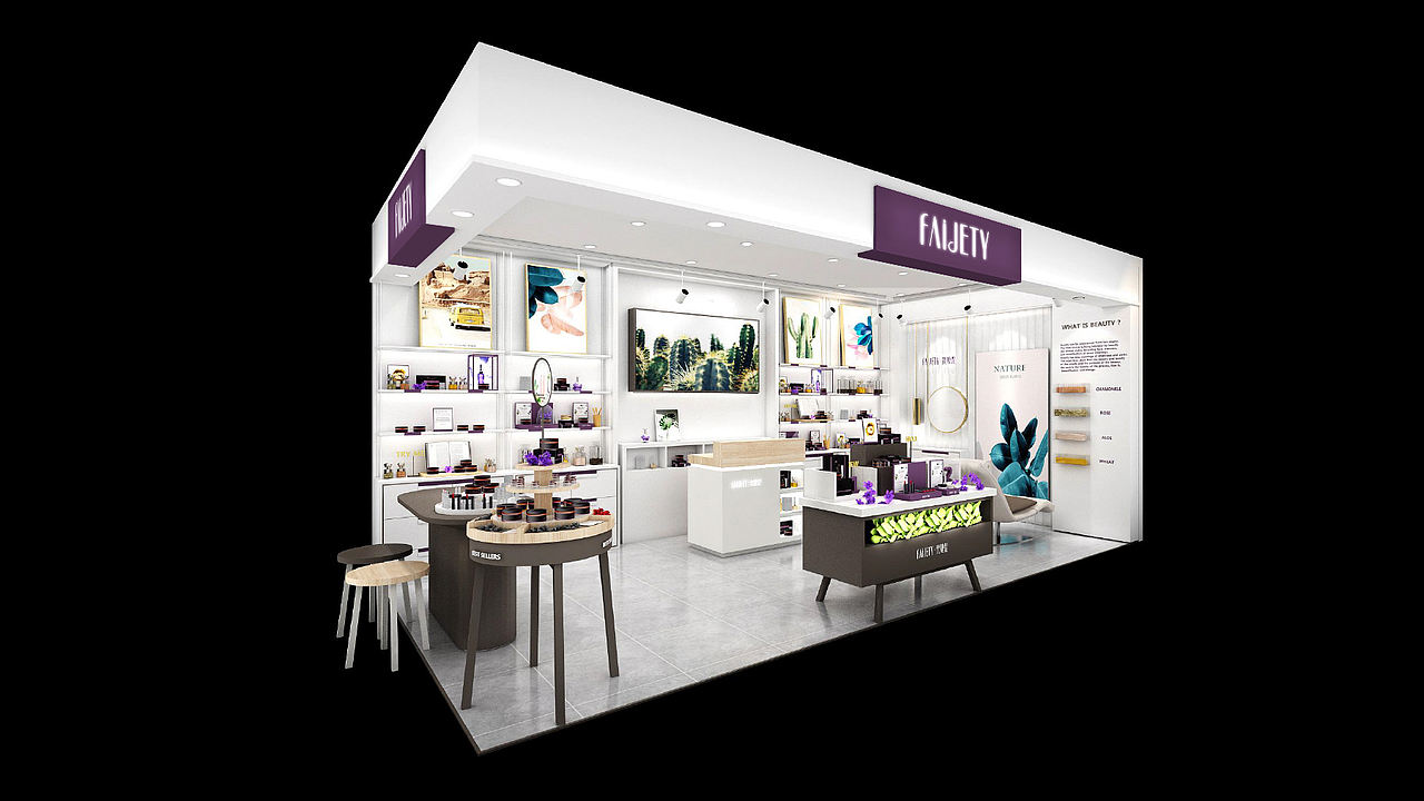 化妆品Si设计 | 专卖店设计 | FAIJETY（图ZMTk5MTI0NzYw） - 商业空间设计 - 站酷设计师華麗時代品牌設計原创素材 - 站酷ZCOOL