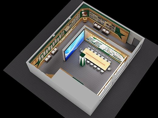 党建 军人 展馆 军史馆 校史馆 3D效果图 展览展厅设计