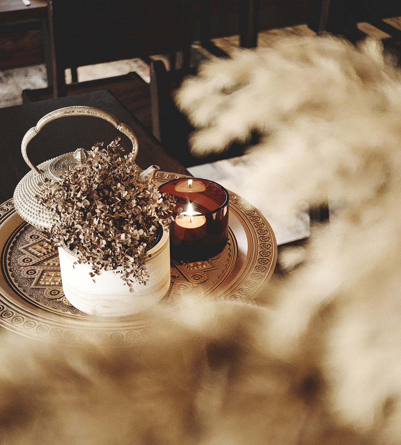 corona渲染-SR餐厅