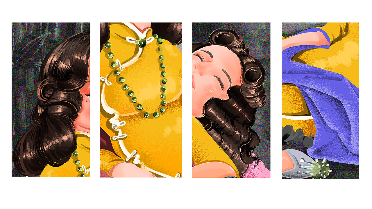 旗袍小姐姐-双人（图ZMTA4MDg0NDMy） - 创作习作 - 站酷设计师散装八碗原创素材 - 站酷ZCOOL